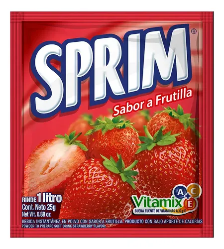 JUGO EN POLVO FRUTILLA D/P SPRIM 80X10 GR