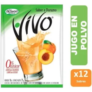 JUGO EN POLVO DURAZNO VIVO DP 12X8GR