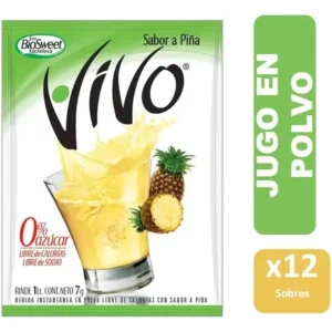 JUGO EN POLVO PIÑA VIVO DP 12X8GR