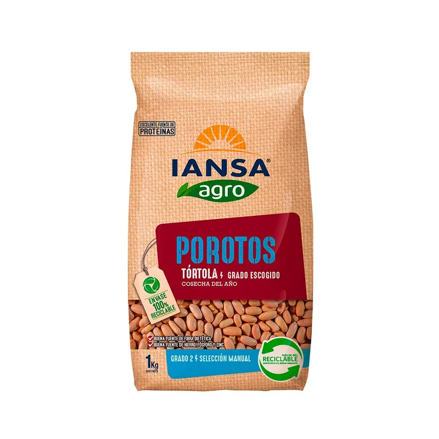 POROTO TORTOLA BOLSA IANSA 10X1KG