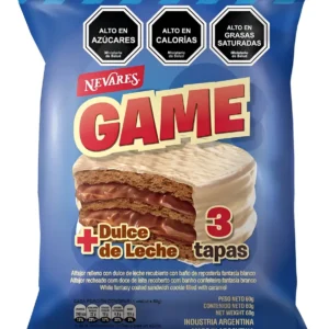 ALFAJOR GAME CHOC BLANCO NEVARES 24X60GR