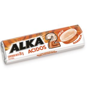 CARAMELO ALKA 2 NARANJA 12X28G