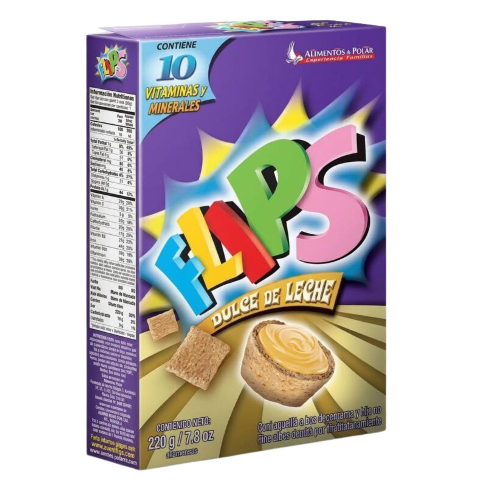 CEREAL DULCE DE LECHE FLIPS 1X220 GR