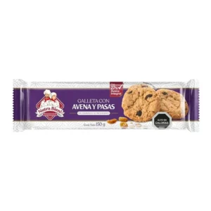 GALLETA AVENA PASAS NUTRABIEN 18X150GR