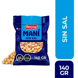 MANI SIN SAL EVERCRISP 45X140GRS