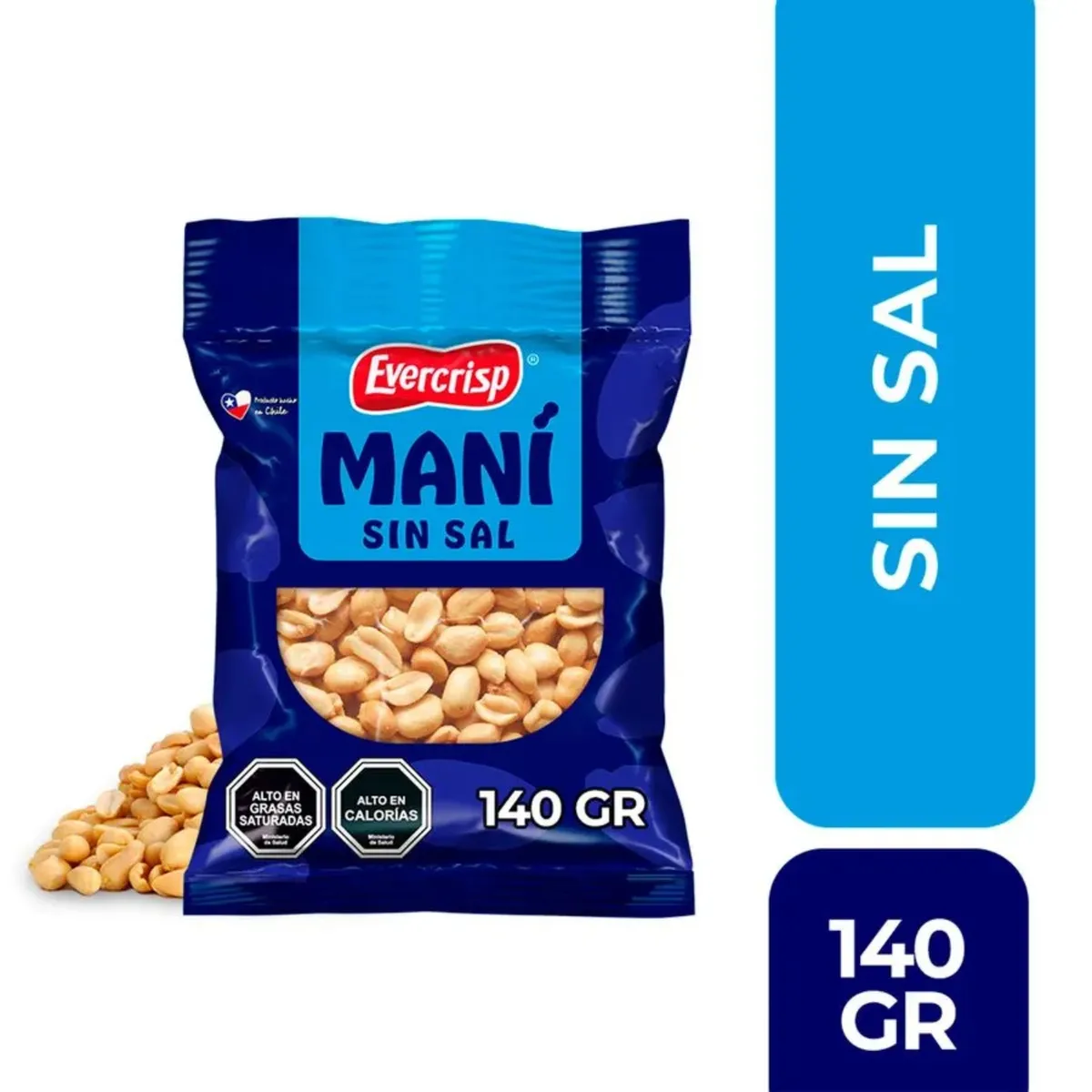 MANI SIN SAL EVERCRISP 45X140GRS