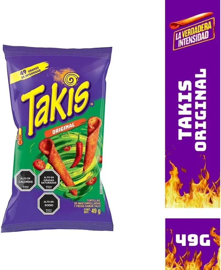 TORTILLA DE MAIZ ORIGINAL TAKIS 42X49GR