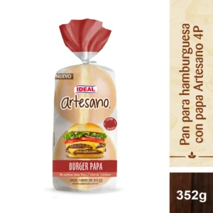 PAN DE HAMBURGUESA PAPA ARTESANO IDEAL 10X4UN 352G