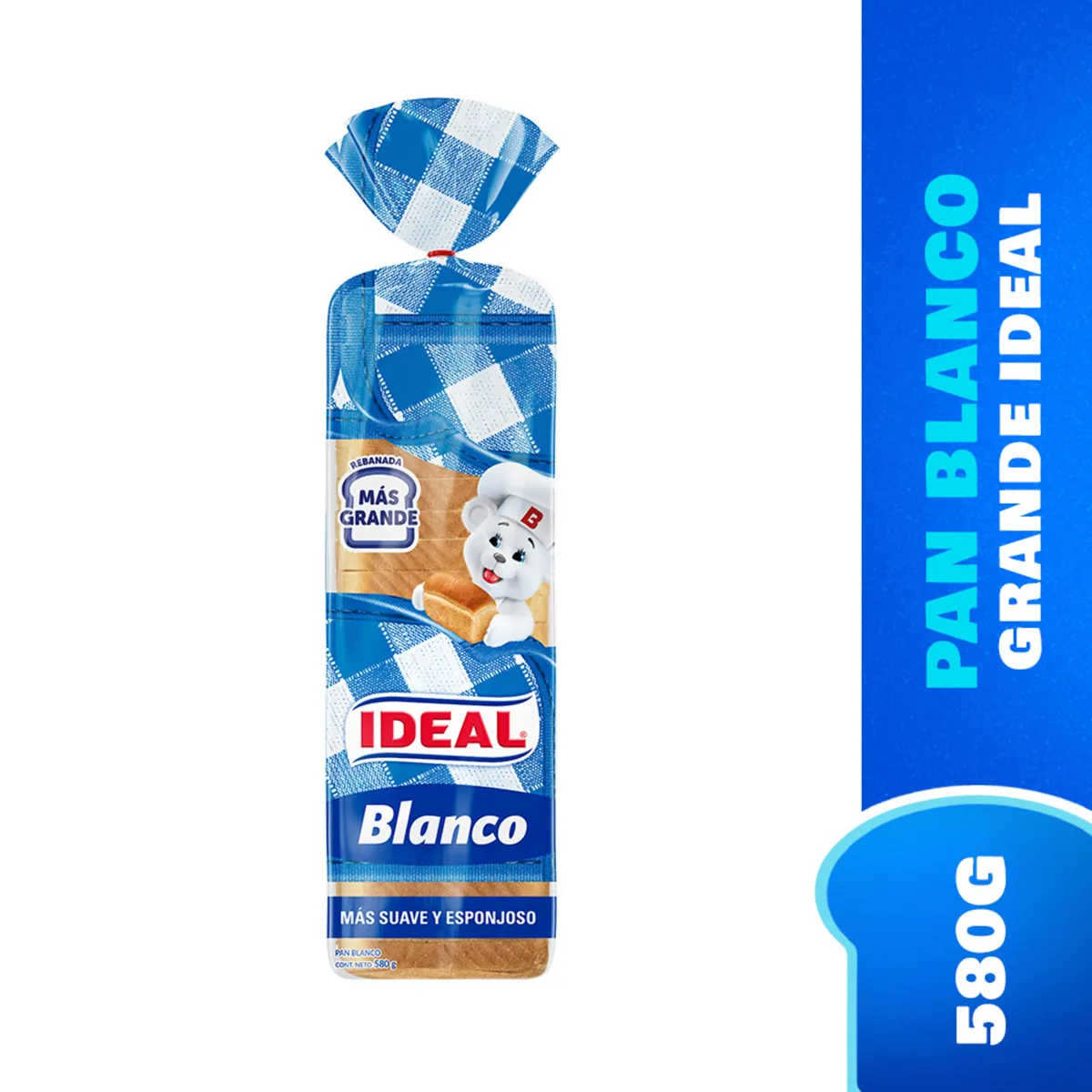 PAN MOLDE BLANCO IDEAL 10X580GR