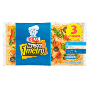 PREPIZZA RECTANGULAR 1 METRO IDEAL 12X750GR