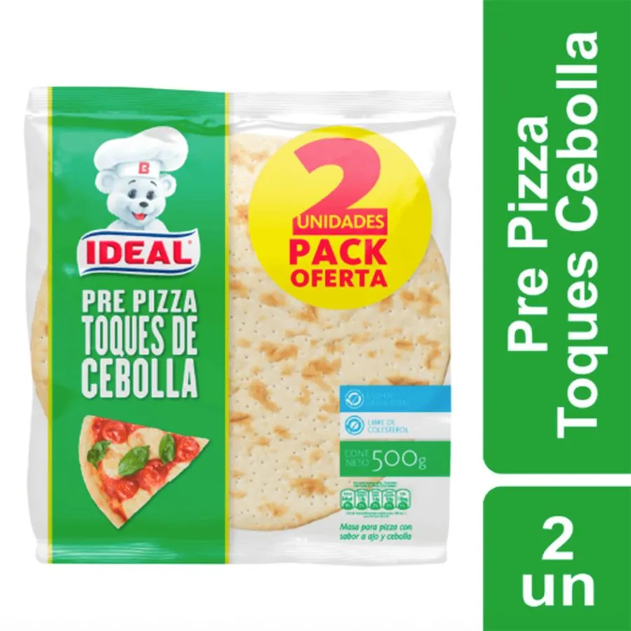 PREPIZZA TOQUE CEBOLLA IDEAL BSA 18X2UN 500GR