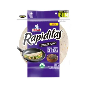 TORTILLA RAPIDITA LINAZA CHIA IDEAL BSA 27X8UN 200