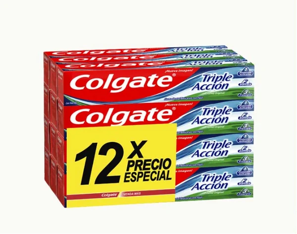 PASTA DENTAL TRIPLE ACCION COLGATE PCK 6X12X75GR
