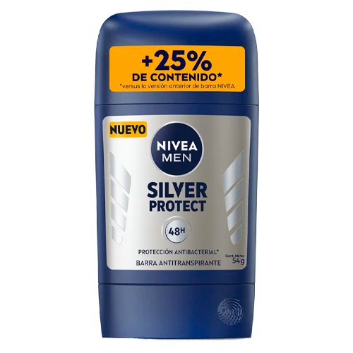 DESODORANTE NIVEA BARRA MEN SILVER PROTEC 15X54GR