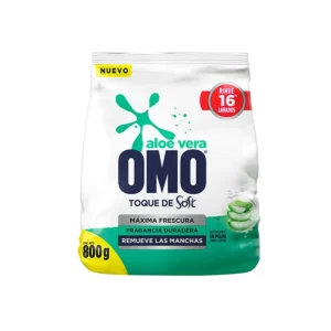DETERGENTE POLVO ALOE VERA OMO 18X800GR