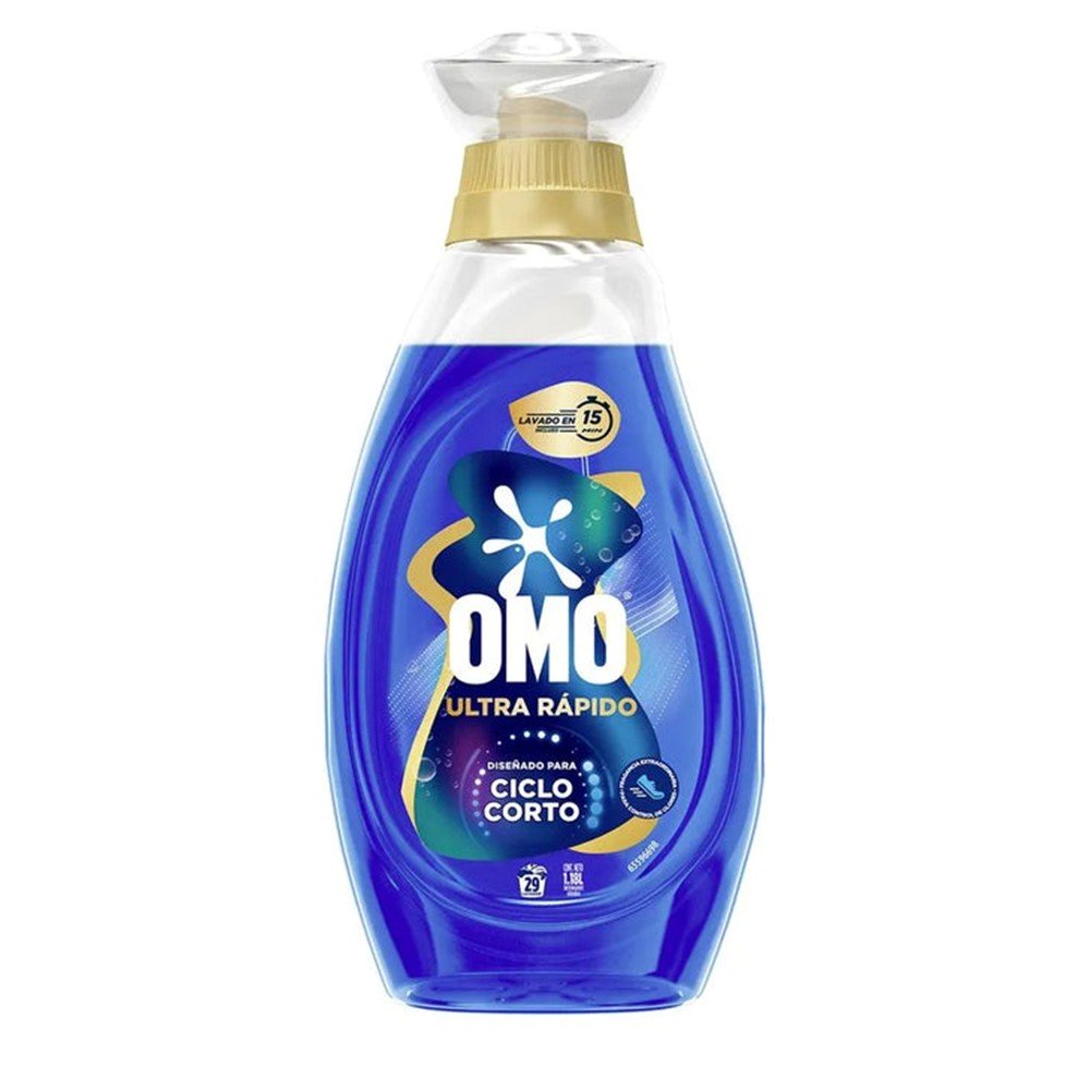 DETERGENTE OMO LIQUIDO QUICK WASH ODOUR 6X1,18LT