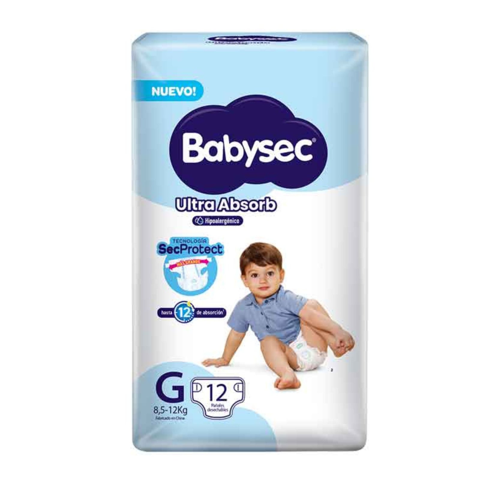 PANAL ULTRA ABSORBENTE G BABYSEC 8X12UN