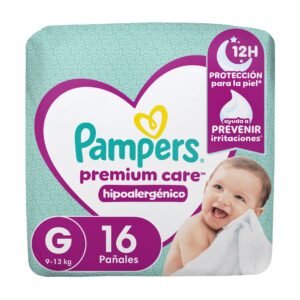 PAÑAL PREMIUM CARE PAMPERS G 8X16UN