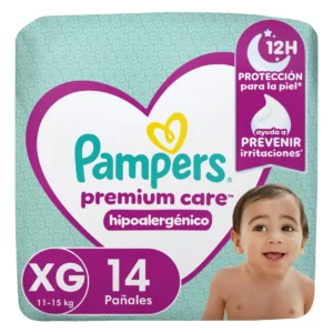 PAÑAL PREMIUM CARE PAMPERS XG 8X14UN