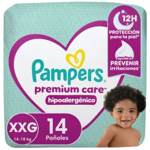 PAÑAL PREMIUM CARE PAMPERS XXG 8X14UN