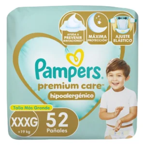 PAÑAL PREMIUM CARE PAMPERS XXXG 2X52UN