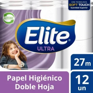 PAPEL HIGIENICO ULTRA D/H ELITE 4X12ROLLOS 27MTS