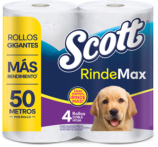 PAPEL HIGIENICO RINDEMAX SCOTT 6X4X50MT