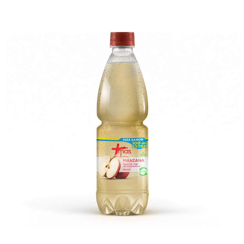 AGUA MAS CACHANTUN MANZANA 12X600 CC