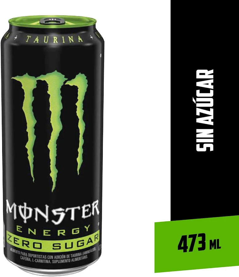 BEBIDA ENERGETICA ZERO SUGAR VERDE MONSTER 6X473CC