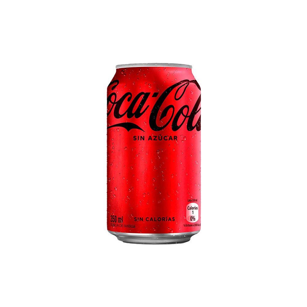 BEBIDA ZERO LATA COCA COLA ZERO 6X350 CC