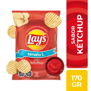 PAPAS LAYS KETCHUP 12X170GRS