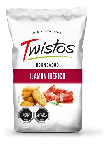 TWISTOS JAMON EVERCRISP 16X100GRS