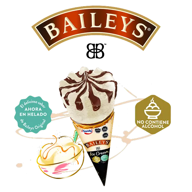 HELADO DE CONO BAILEYS TRENDY 16X76GR
