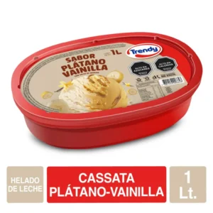 HELADO PLATANO VAINILLA TRENDY 6X1000CC