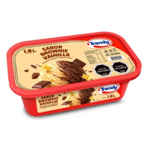 HELADO BROWNIE VAINILLA TRENDY 6X1800CC