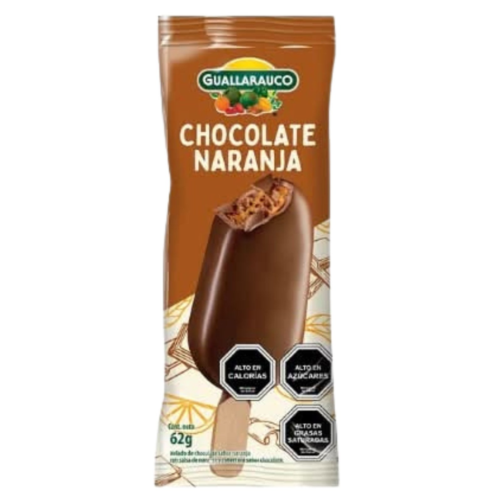 HELADO BARRA CHOC/NARAN GUALLARAUCO 9X62GR