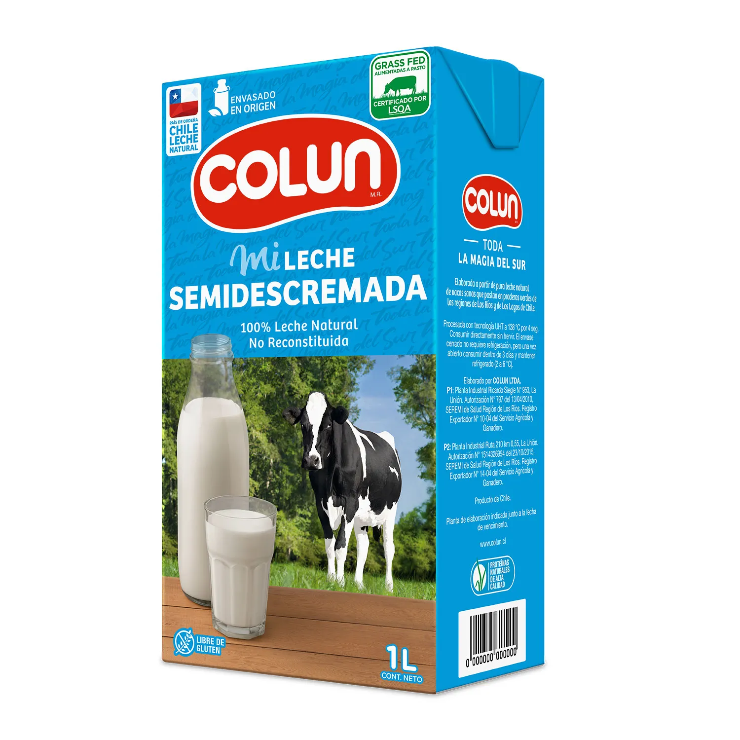 LECHE SEMI DESCREMADA S/T COLUN 12X1LT