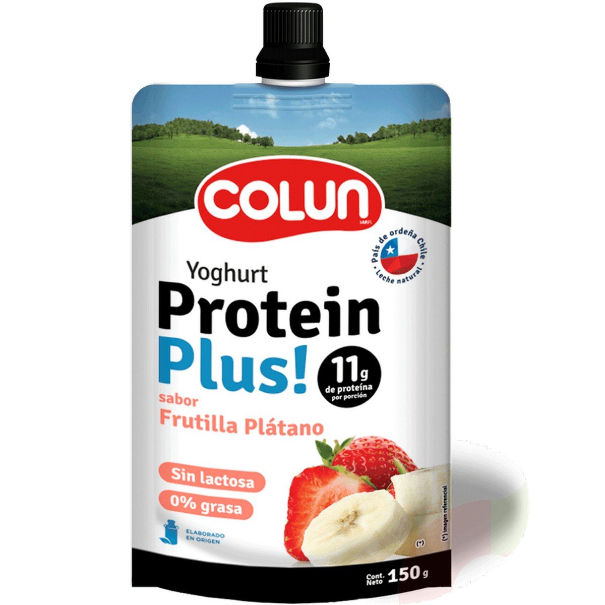 YOGHURT PROTEIN FRUT/PLAT SQUEZZE 24X150GR