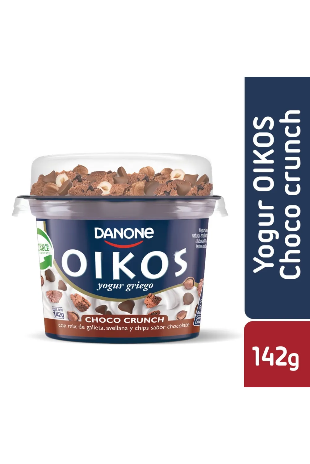 YOGUR GRIEGO CHOCO CRUNCH OIKOS 12X142GR