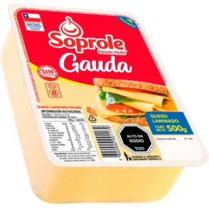QUESO GAUDA LAMINADO SOPROLE 18X500GR 30 LAMINAS