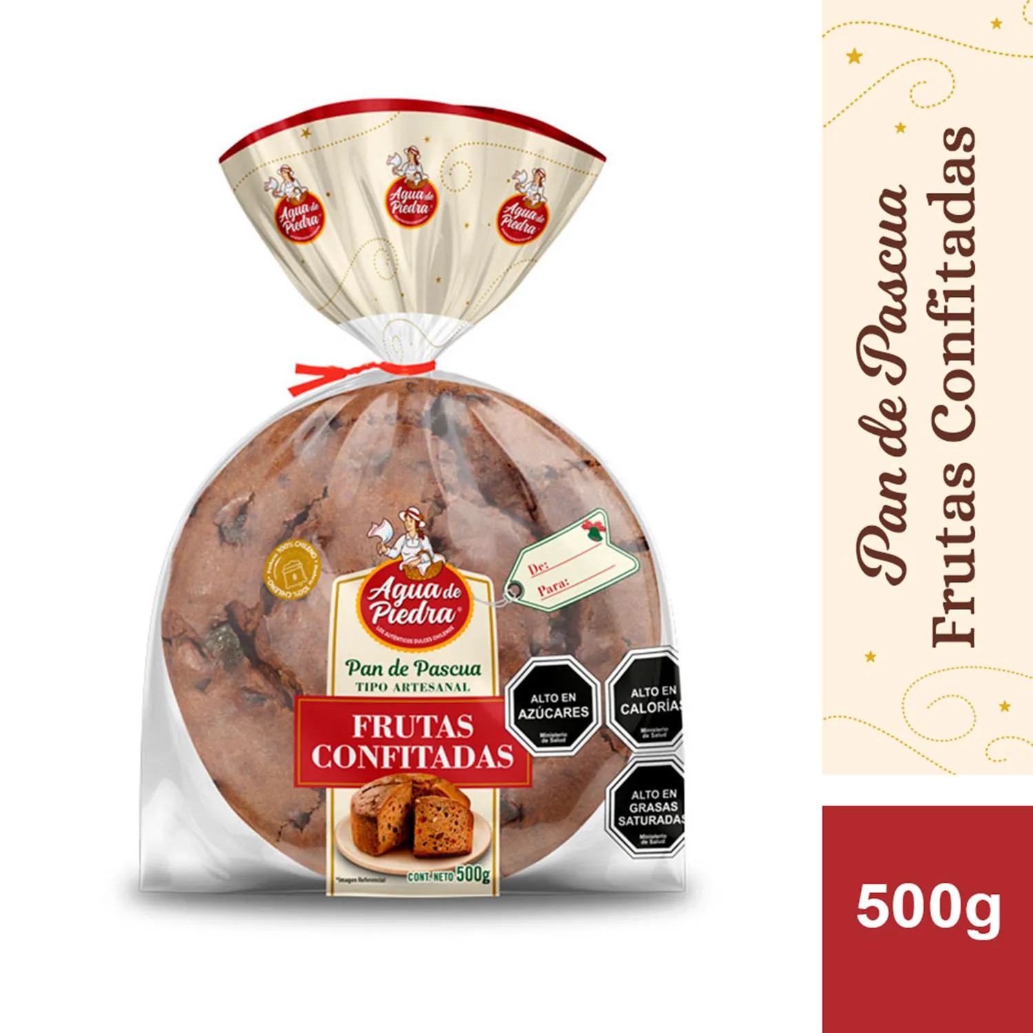 PAN DE PASCUA AGUA DE PIEDRA 18X500GR